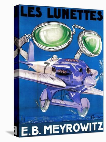 France - E.B. Meyrowitz Flying Goggles Advertisement Poster-Lantern Press-Stretched Canvas