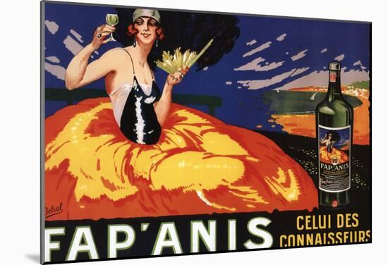 France - Fap'Anis Celui Des Connaisseurs Advertisement Poster-null-Mounted Poster