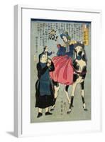 France, February 1862-Utagawa Yoshikazu-Framed Giclee Print