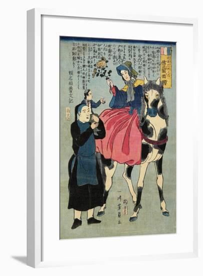 France, February 1862-Utagawa Yoshikazu-Framed Giclee Print