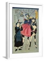 France, February 1862-Utagawa Yoshikazu-Framed Giclee Print