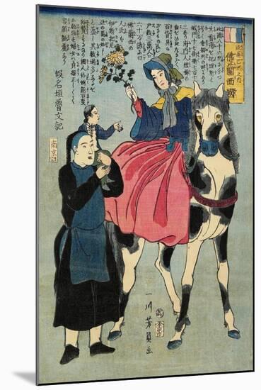 France, February 1862-Utagawa Yoshikazu-Mounted Giclee Print