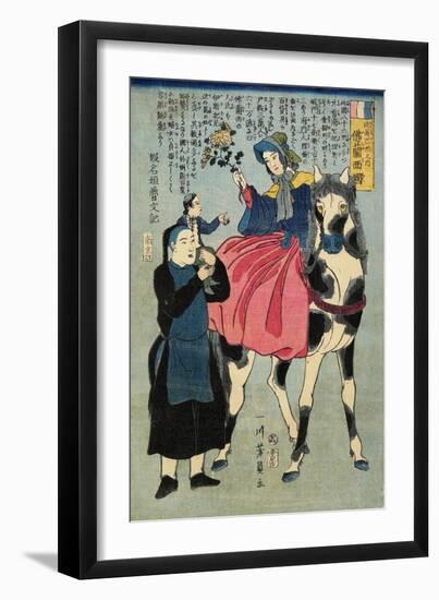 France, February 1862-Utagawa Yoshikazu-Framed Giclee Print