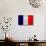 France Flag Design with Wood Patterning - Flags of the World Series-Philippe Hugonnard-Art Print displayed on a wall