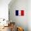 France Flag Design with Wood Patterning - Flags of the World Series-Philippe Hugonnard-Stretched Canvas displayed on a wall