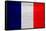 France Flag Design with Wood Patterning - Flags of the World Series-Philippe Hugonnard-Framed Stretched Canvas
