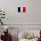 France Flag Design with Wood Patterning - Flags of the World Series-Philippe Hugonnard-Art Print displayed on a wall