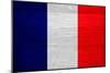 France Flag Design with Wood Patterning - Flags of the World Series-Philippe Hugonnard-Mounted Art Print