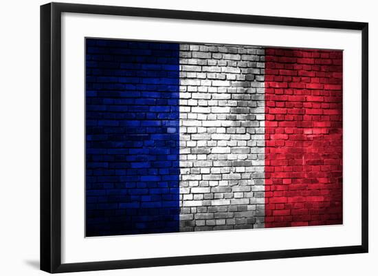 France Flag-kwasny221-Framed Art Print