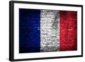 France Flag-kwasny221-Framed Art Print