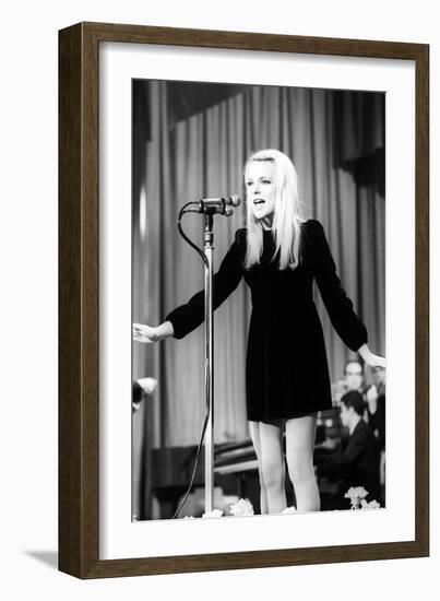 France Gall Singing-Sergio del Grande-Framed Giclee Print