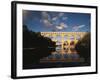 France, Gard, Languedoc, Pont Du Gard Bridge and River Gardon-David Barnes-Framed Photographic Print