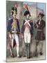 France. Guard of National Convention (Center), French Grenadier Guard (Left) and Crippled (Right).-Tarker-Mounted Giclee Print