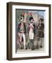 France. Guard of National Convention (Center), French Grenadier Guard (Left) and Crippled (Right).-Tarker-Framed Giclee Print