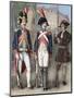 France. Guard of National Convention (Center), French Grenadier Guard (Left) and Crippled (Right).-Tarker-Mounted Giclee Print