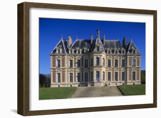 France, Ile-De-France, Main Façade of 15th Century Sceaux Castle-null-Framed Giclee Print