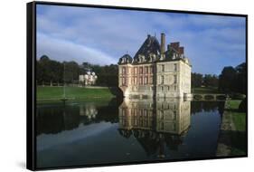 France, Ile-De-France, Ormesson-Sur-Marne, Castle of Ormesson, 16th Century-null-Framed Stretched Canvas