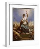 France Illuminating the World (La France Eclairant Le Mond)-Ange-Louis Janet-Framed Giclee Print