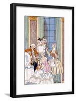 France in the 18th Century, from 'The Art of Perfume', Pub. 1912 (Pochoir Print)-Georges Barbier-Framed Giclee Print