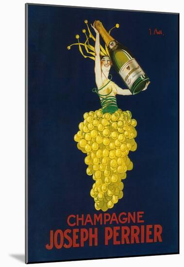 France - Joseph Perrier Champagne Promotional Poster-null-Mounted Poster