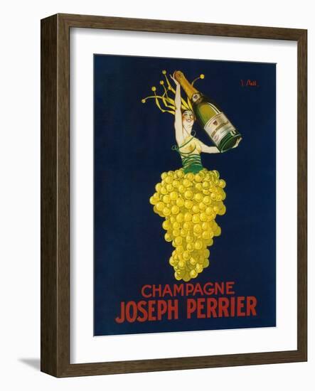 France - Joseph Perrier Champagne Promotional Poster-Lantern Press-Framed Art Print