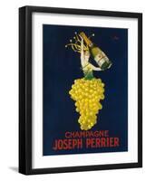 France - Joseph Perrier Champagne Promotional Poster-Lantern Press-Framed Art Print