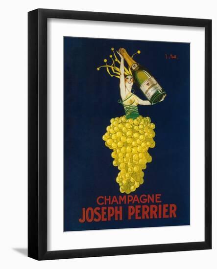 France - Joseph Perrier Champagne Promotional Poster-Lantern Press-Framed Art Print