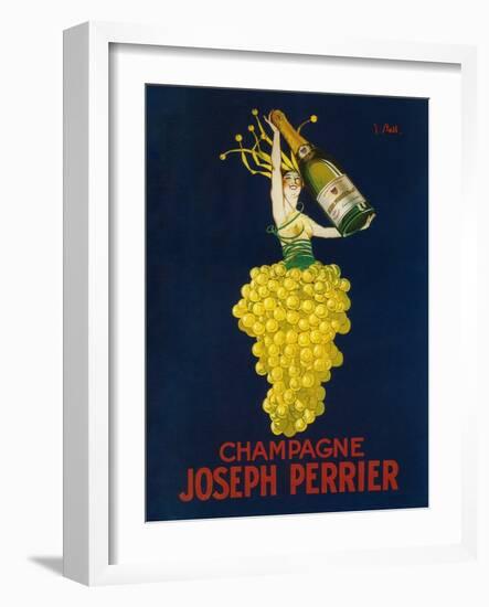 France - Joseph Perrier Champagne Promotional Poster-Lantern Press-Framed Art Print