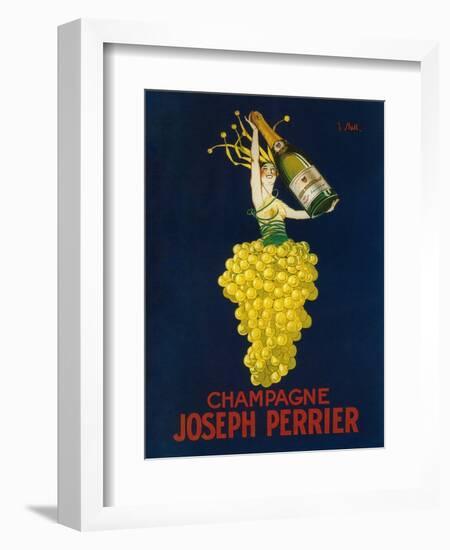 France - Joseph Perrier Champagne Promotional Poster-Lantern Press-Framed Art Print