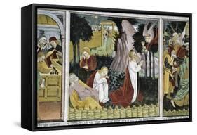 France, La Brigue, Notre-Dame Des Fontaines Chapel, Christ's Agony in Gethsemane, 1491-Giovanni Canavesio-Framed Stretched Canvas