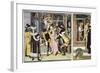 France, La Brigue, Notre-Dame Des Fontaines Chapel, Crowning with Thorns, 1491-Giovanni Canavesio-Framed Giclee Print