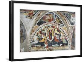 France, La Brigue, Notre-Dame Des Fontaines Chapel, Virgin and Saints, 1452-Giovanni Battista Ernesto Basile-Framed Giclee Print