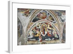 France, La Brigue, Notre-Dame Des Fontaines Chapel, Virgin and Saints, 1452-Giovanni Battista Ernesto Basile-Framed Giclee Print