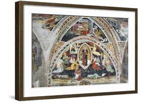 France, La Brigue, Notre-Dame Des Fontaines Chapel, Virgin and Saints, 1452-Giovanni Battista Ernesto Basile-Framed Giclee Print