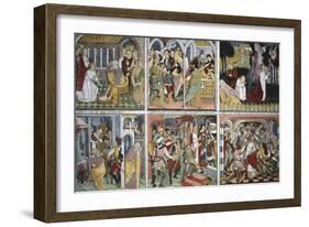 France, La Brigue, Notre-Dame Des Fontaines Chapels, 1491-Giovanni Canavesio-Framed Giclee Print