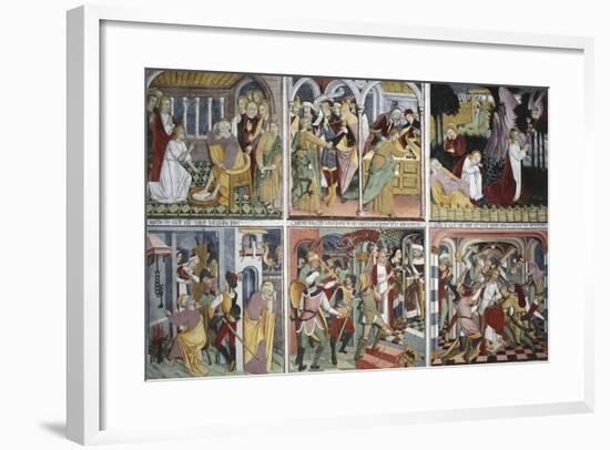 France, La Brigue, Notre-Dame Des Fontaines Chapels, 1491-Giovanni Canavesio-Framed Giclee Print