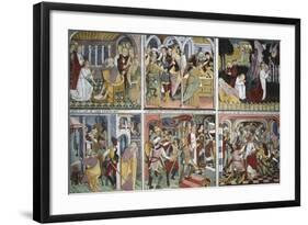 France, La Brigue, Notre-Dame Des Fontaines Chapels, 1491-Giovanni Canavesio-Framed Giclee Print