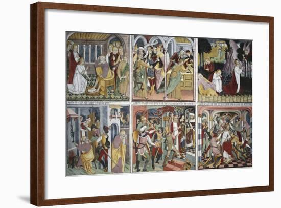 France, La Brigue, Notre-Dame Des Fontaines Chapels, 1491-Giovanni Canavesio-Framed Giclee Print