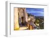 France, Languedoc-Roussillon, Aude, Carcassonne. Walls and Towers of the Old Town at Dusk-Matteo Colombo-Framed Photographic Print