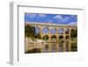 France, Languedoc-Roussillon, Gard, Vers-Pont-Du-Gard, River Gardon, Pont Du Gard-Udo Siebig-Framed Photographic Print