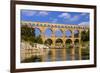 France, Languedoc-Roussillon, Gard, Vers-Pont-Du-Gard, River Gardon, Pont Du Gard-Udo Siebig-Framed Photographic Print