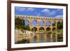 France, Languedoc-Roussillon, Gard, Vers-Pont-Du-Gard, River Gardon, Pont Du Gard-Udo Siebig-Framed Photographic Print