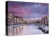 France, Languedoc-Roussillon, Herault Department, Sete, Old Port Waterfront-Walter Bibikow-Stretched Canvas