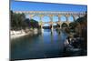 France, Languedoc-Roussillon, Nimes, Roman Aqueduct Pont Du Gard-null-Mounted Giclee Print