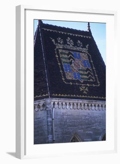 France, Languedoc-Roussillon, Uzès, Duchy of Uzès, 11th-12th Centuries, Coat of Arms on Roof-null-Framed Giclee Print