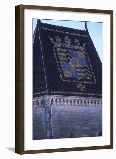 France, Languedoc-Roussillon, Uzès, Duchy of Uzès, 11th-12th Centuries, Coat of Arms on Roof-null-Framed Giclee Print