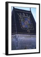 France, Languedoc-Roussillon, Uzès, Duchy of Uzès, 11th-12th Centuries, Coat of Arms on Roof-null-Framed Giclee Print