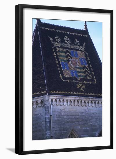 France, Languedoc-Roussillon, Uzès, Duchy of Uzès, 11th-12th Centuries, Coat of Arms on Roof-null-Framed Giclee Print