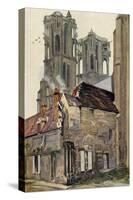 France, Laon Cathedral-Ernst Vollbehr-Stretched Canvas