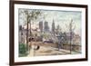 France, Laon Street 1907-Herbert Marshall-Framed Premium Giclee Print